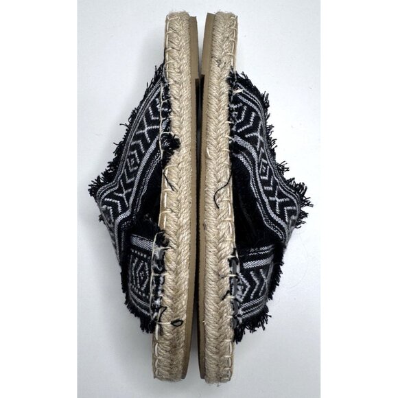 Minnetonka Women's Pepper Black & White Slide Sandals Size 7 - Picture 7 of 9